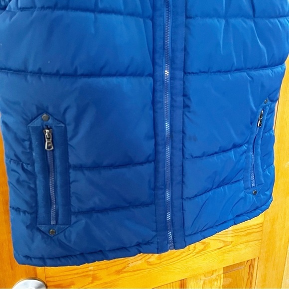 Kenneth Cole Women’s Blue Puffer Vest Sz L Fall Winter Outdoor Ski Skate - Picture 3 of 9